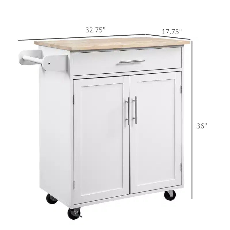 Dessertes de cuisine roulantes avec tiroir, armoire de rangement et porte-serviettes