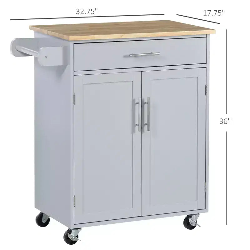 Dessertes de cuisine roulantes avec tiroir, armoire de rangement et porte-serviettes