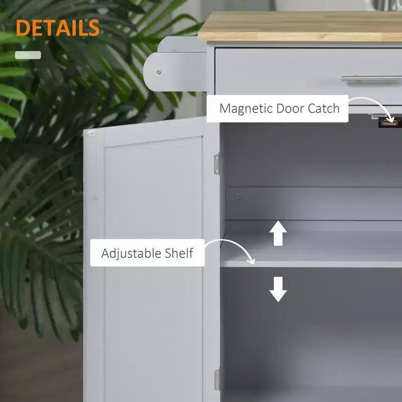 Dessertes de cuisine roulantes avec tiroir, armoire de rangement et porte-serviettes