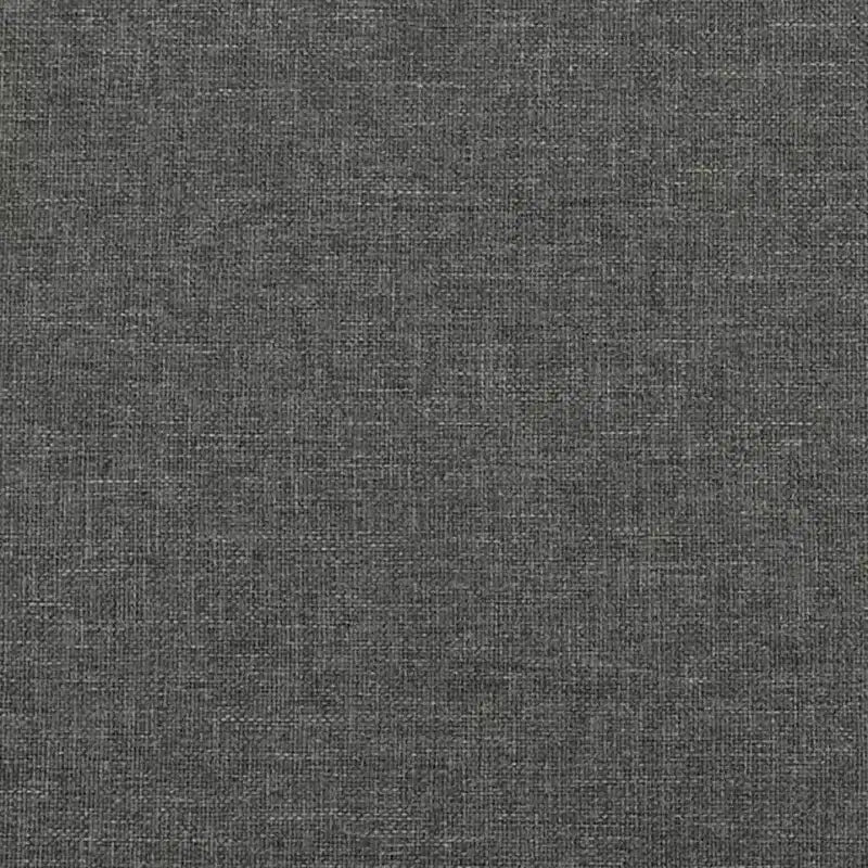 Cadre de lit plateforme pleine grandeur, rembourré gris foncé, sans tête de lit, profil bas de 5,4 po