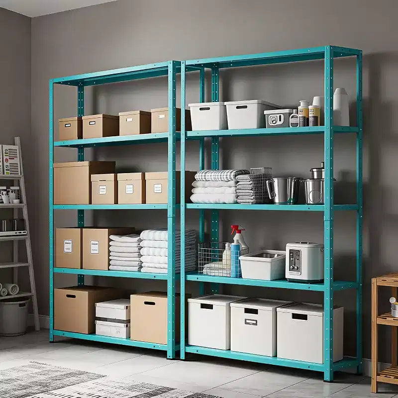 Étagère de rangement à 5 niveaux, en métal robuste, tablettes réglables pour garage, cellier et cuisine